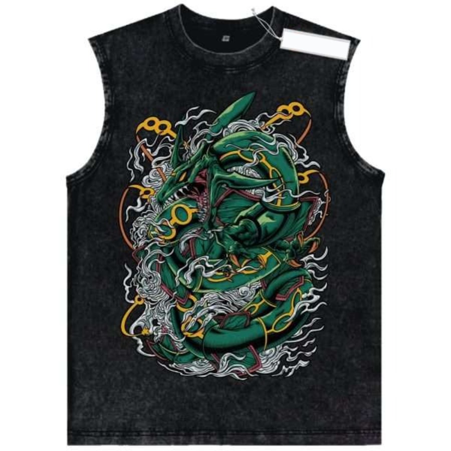 Summer Edit Clothing - Vintage Washed Pokemon Character Tank Top