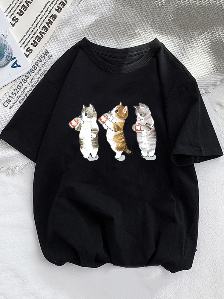 Summer Loving Clothing - Funny Orange Cats Summer Women T-shirts
