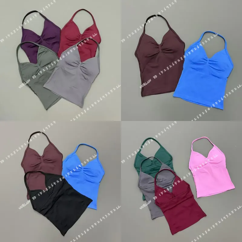 Halter Neck Top - Women Gym Workout Tank Top Halter