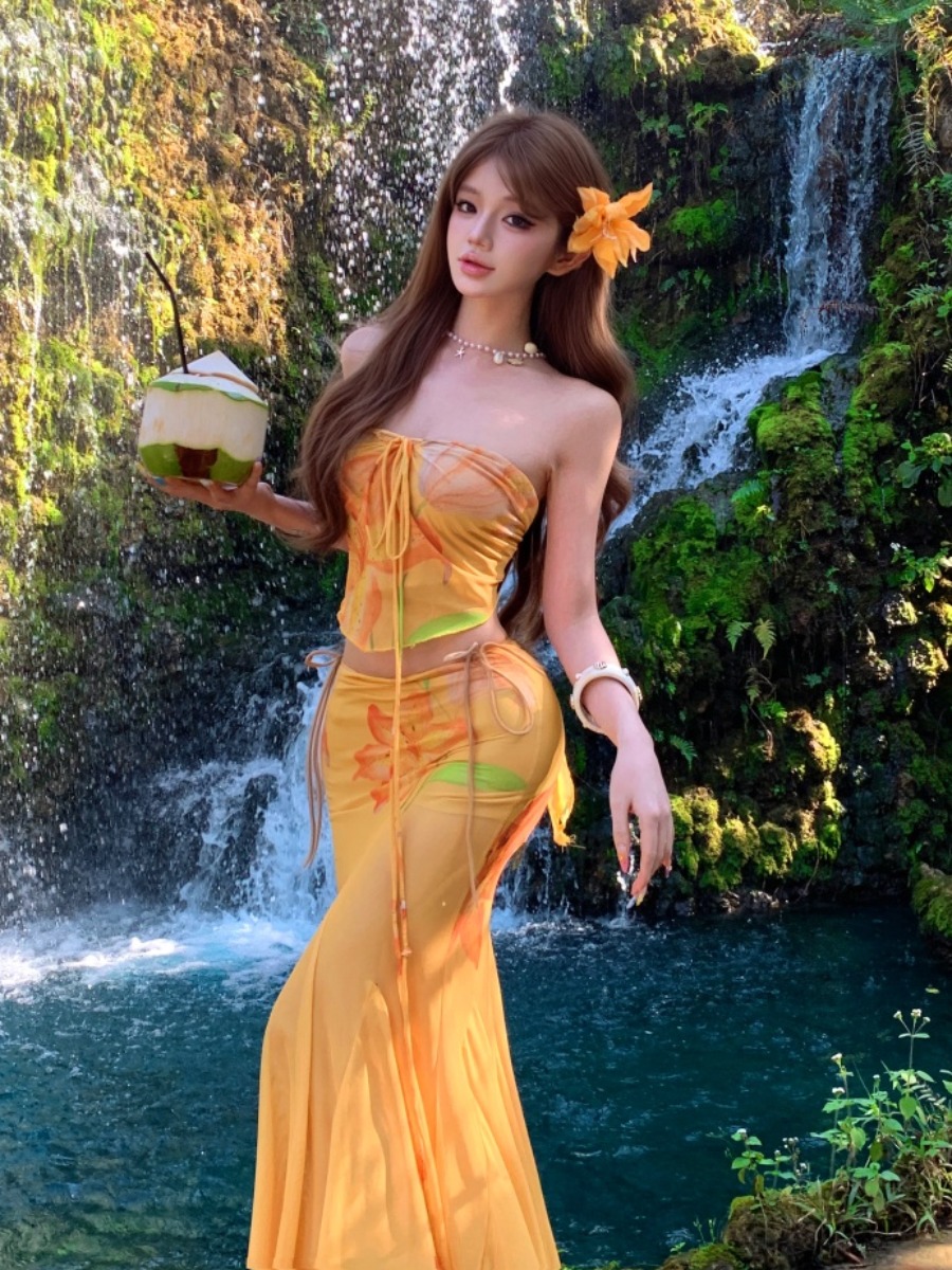 Island Vacation Yellow Tie-Dye - огляд і ціна Soft Summer Yellow Clothing