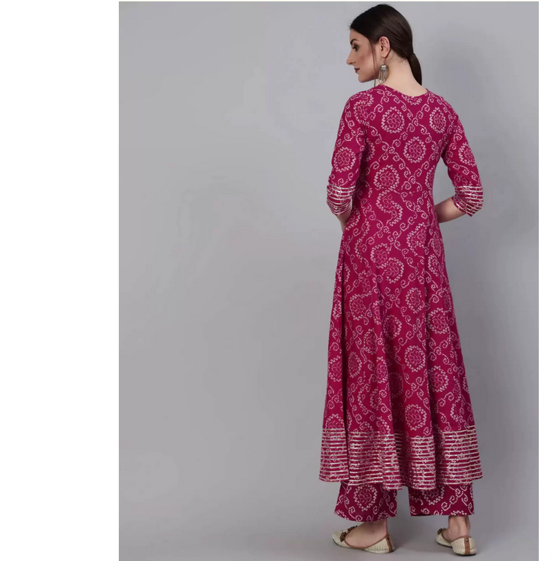 Indian Pure Cotton Rose Red Pr - огляд і ціна Summer Clothing India