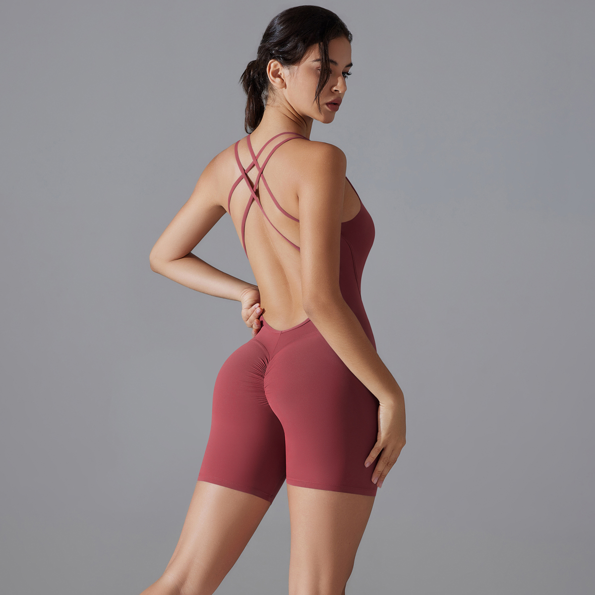 Yoga Set Sexy Backless Sporty  - огляд і ціна Romper Playsuit Women