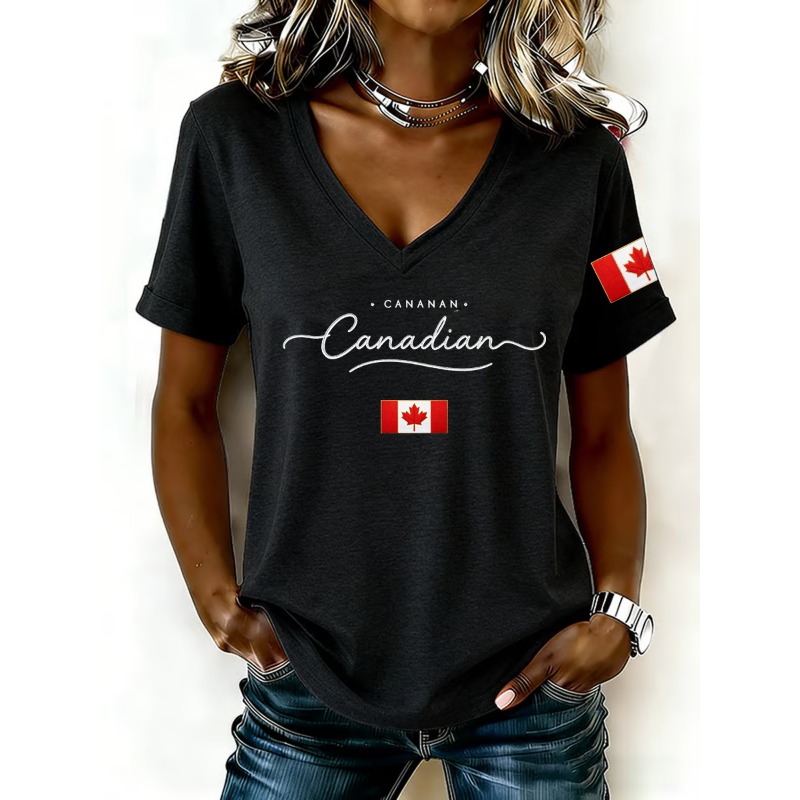 Canada National Flag Print Wom - огляд і ціна Summer Clothing Women Canada