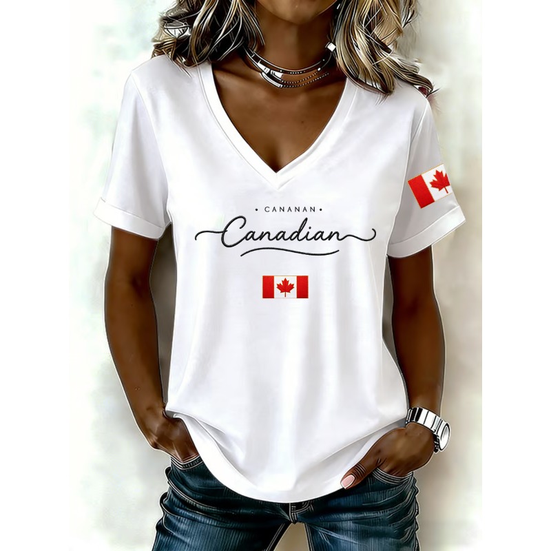 Canada National Flag Print Wom - огляд і ціна Summer Clothing Women Canada
