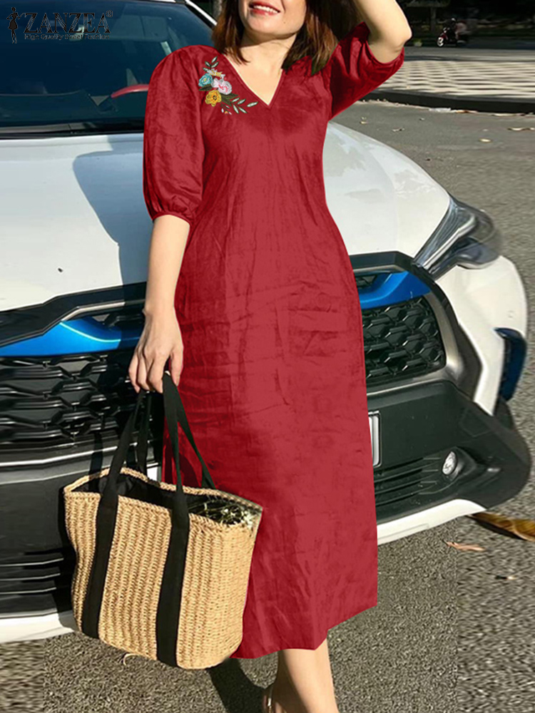 2024 ZANZEA Summer Fashion Wom - огляд і ціна Sundress Midi Floral