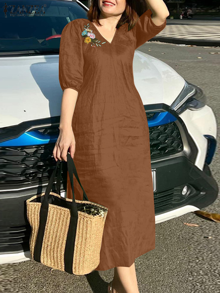 2024 ZANZEA Summer Fashion Wom - огляд і ціна Sundress Midi Floral