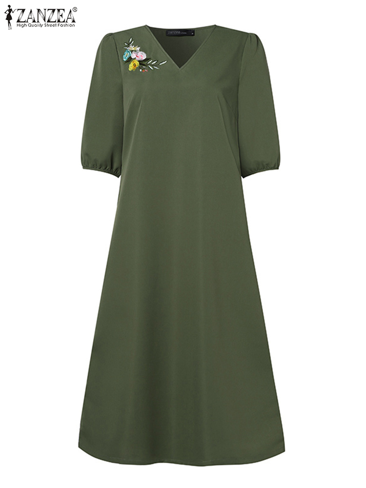 2024 ZANZEA Summer Fashion Wom - огляд і ціна Sundress Midi Floral