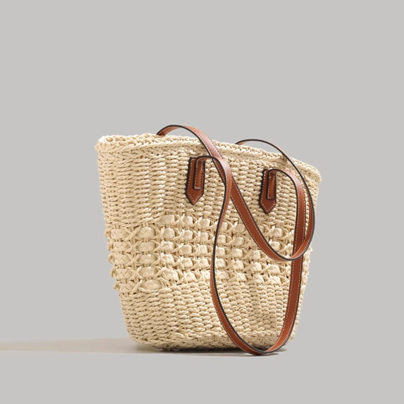 Extra-Large Foldable Straw Tot - огляд і ціна Beach Bag Straw