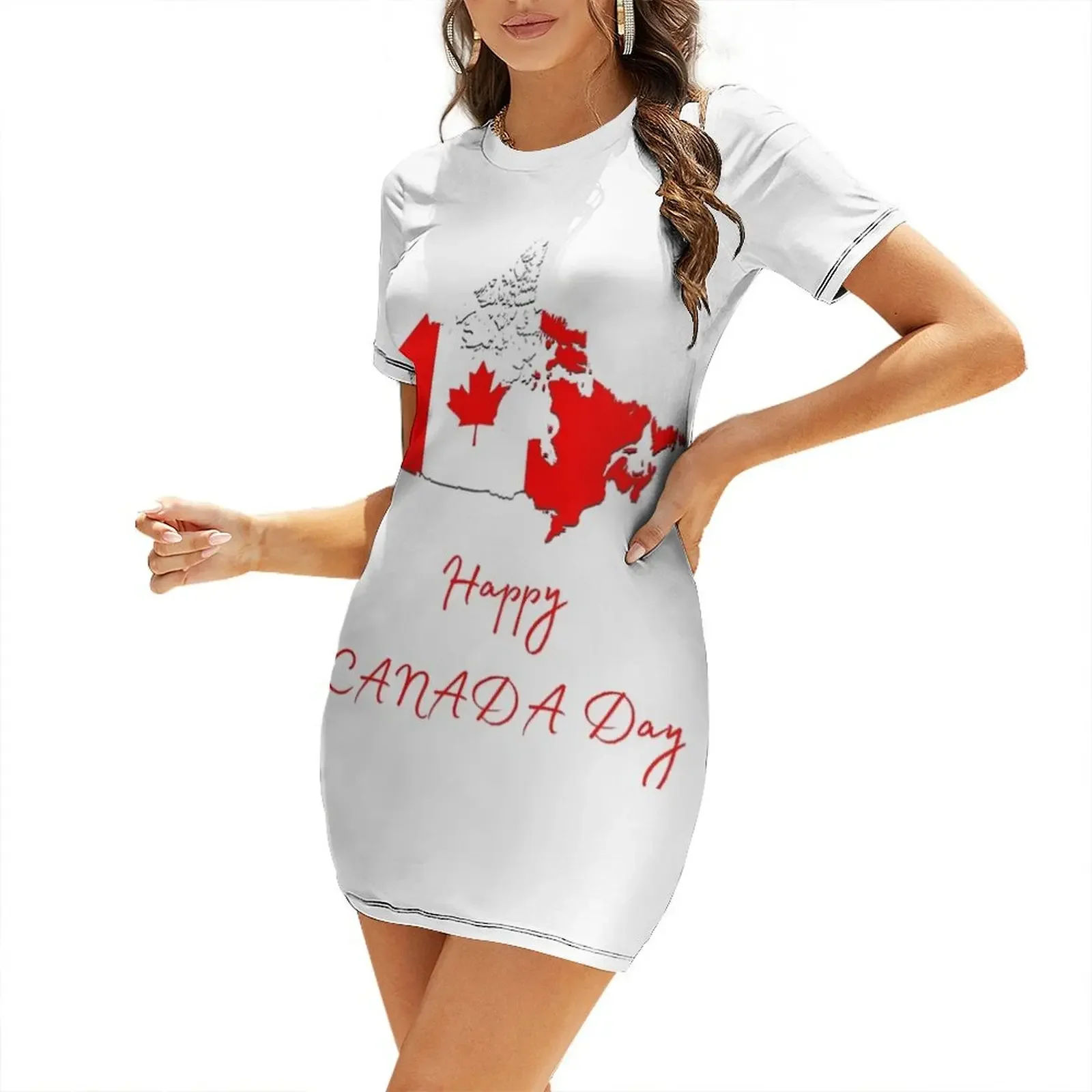 Happy Canada day Short-Sleeved - огляд і ціна Summer Clothing Women Canada