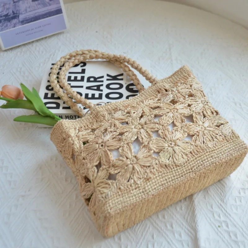 Bohemian Flower Straw Bag Tote - огляд і ціна Beach Bag Straw