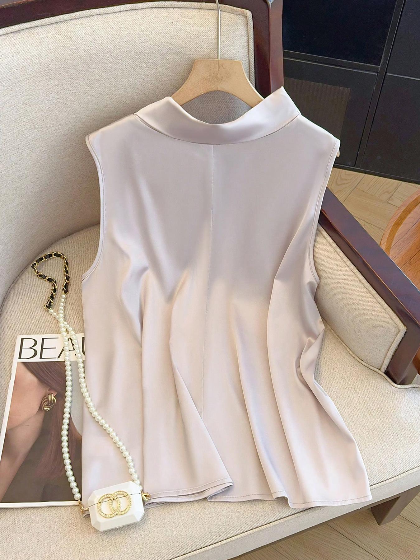 【Plus Size】 Solid Color Tie Fr - огляд і ціна Summer Clothing Plus