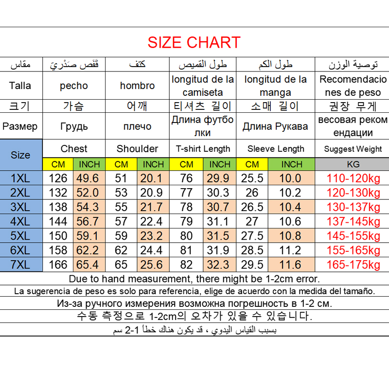 Men's Plus Size T-shirt 5XL 6X - огляд і ціна Summer Clothing Plus