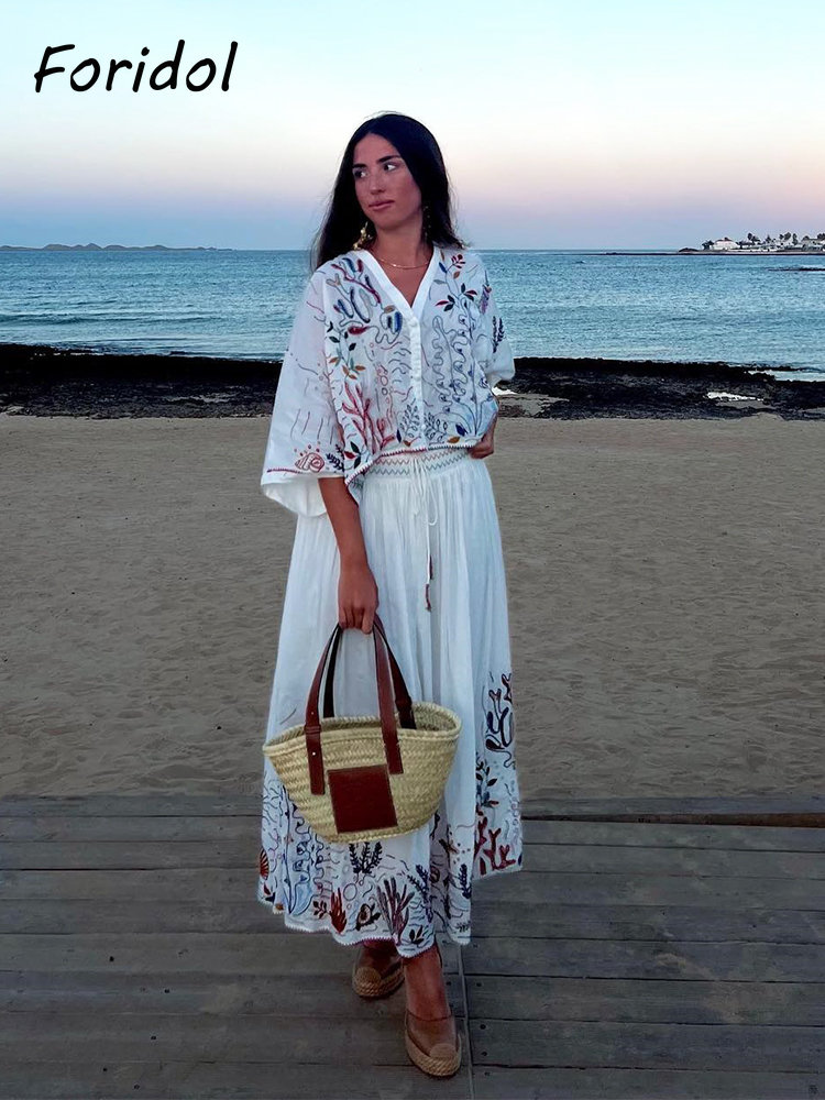 Foridol Marine Organism Embroi - огляд і ціна Summer Clothing Women Sale
