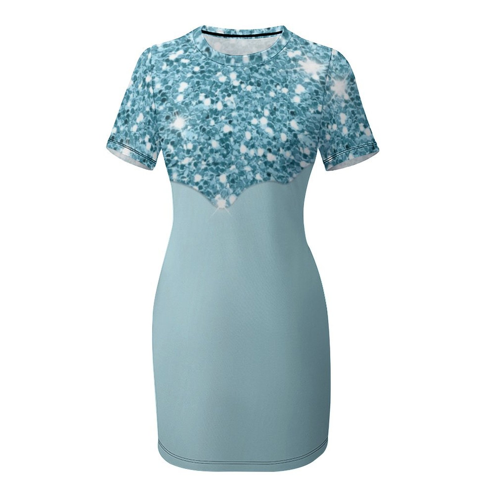 Dripping Sky Blue Glitter Sequ - огляд і ціна Summer Clothing Trends For Women 2026