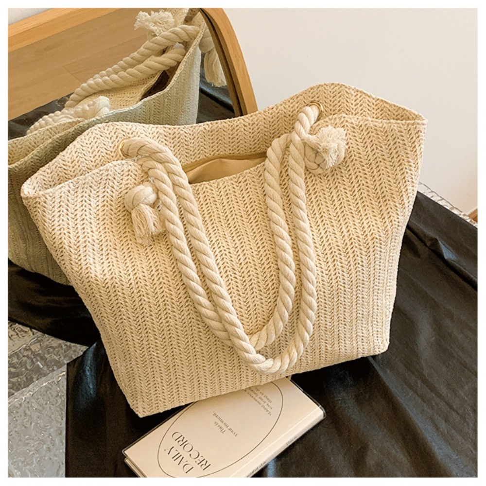 New Summer Beach Tote Bag Larg - огляд і ціна Beach Bag Straw