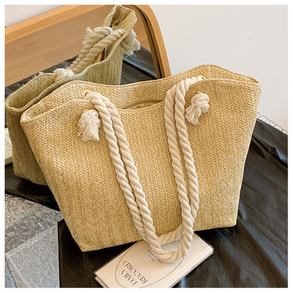 New Summer Beach Tote Bag Larg - огляд і ціна Beach Bag Straw