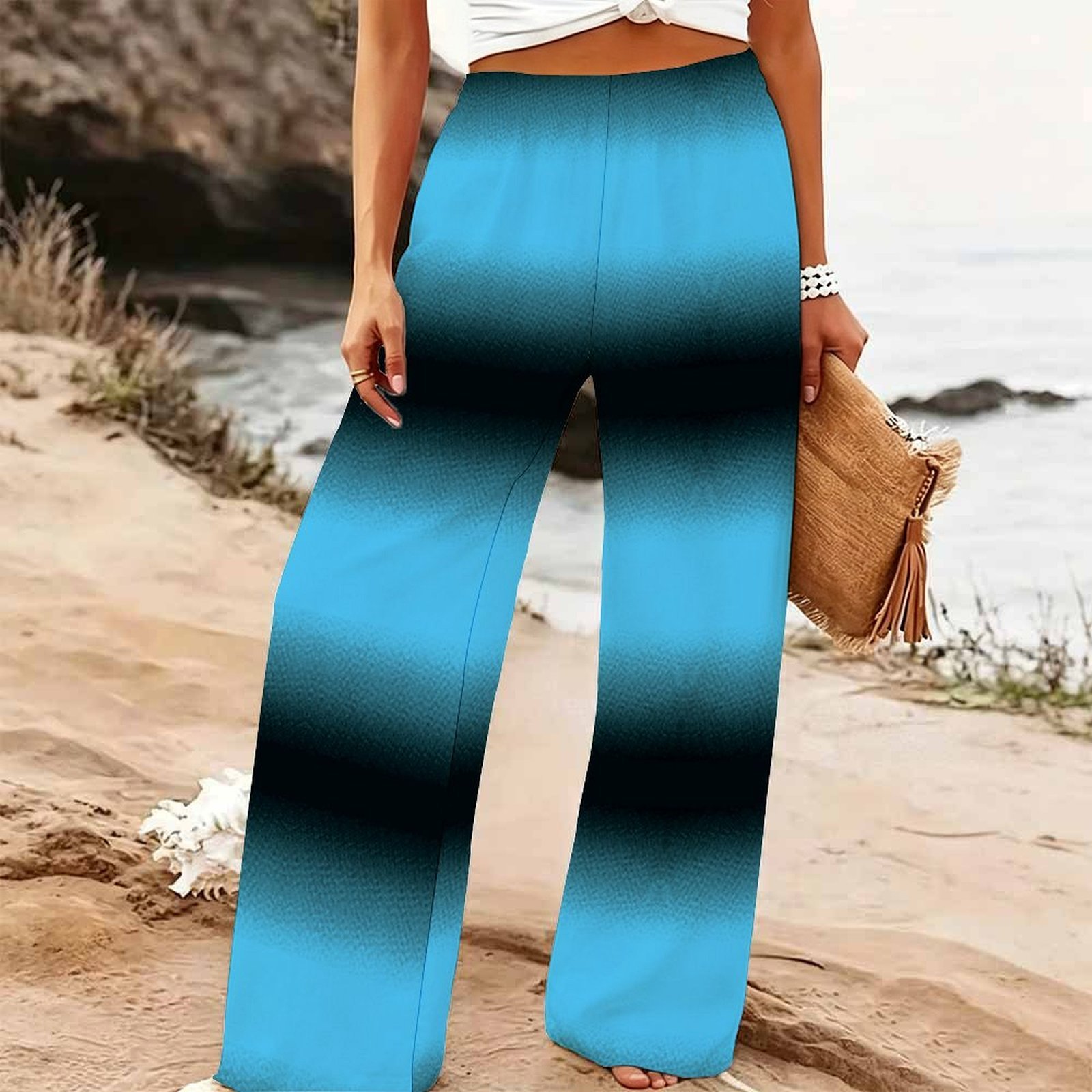 Women's Summer Beach Wide Leg  - огляд і ціна Palazzo Pant Wide