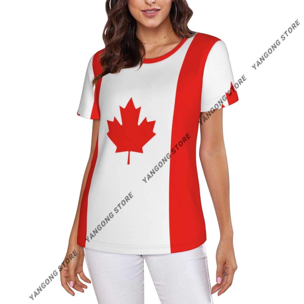 Women's T-shirt Canada Canadia - огляд і ціна Summer Clothing Women Canada
