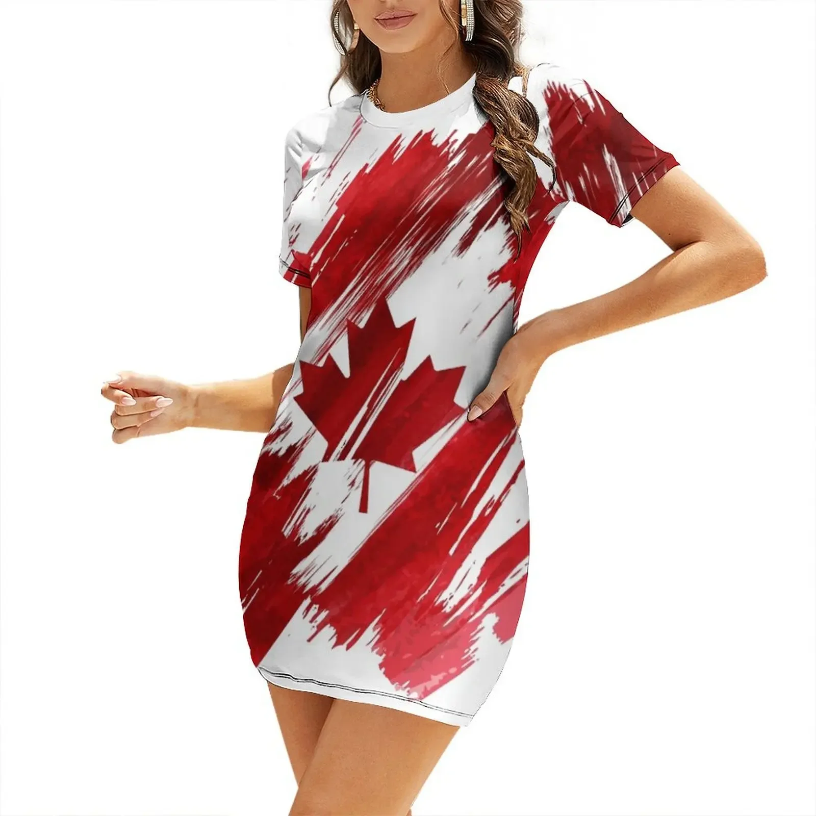 Canada Short-Sleeved Dress ele - огляд і ціна Summer Clothing Women Canada