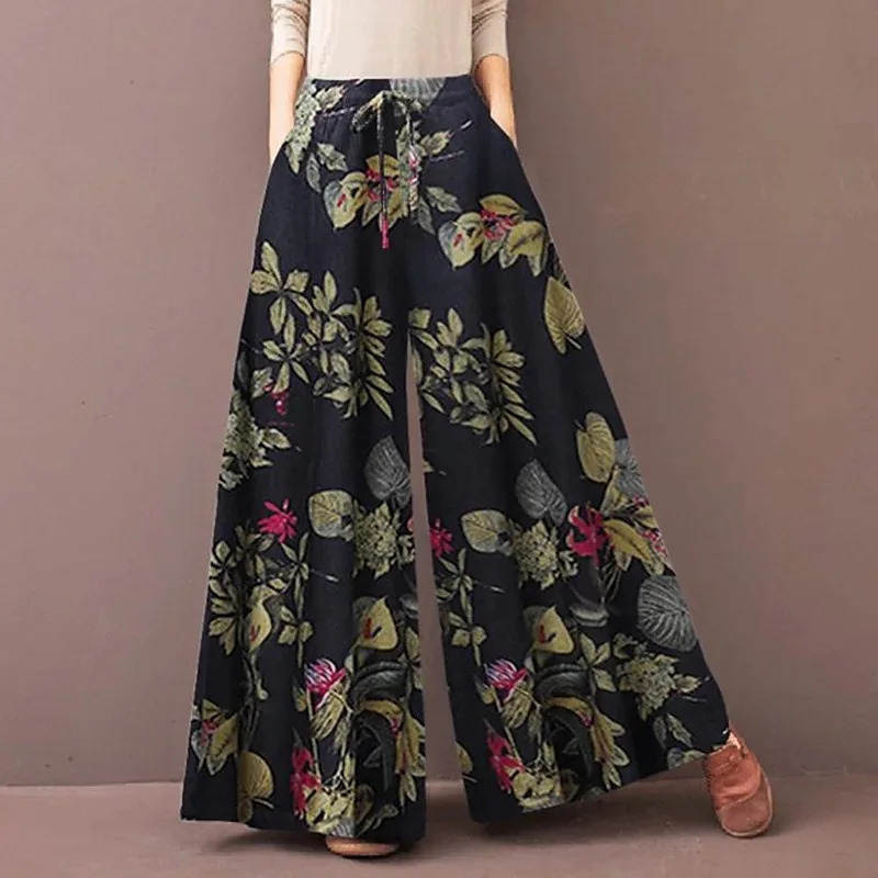 Boho Floral Wide Leg Pants Wom - огляд і ціна Palazzo Pant Wide