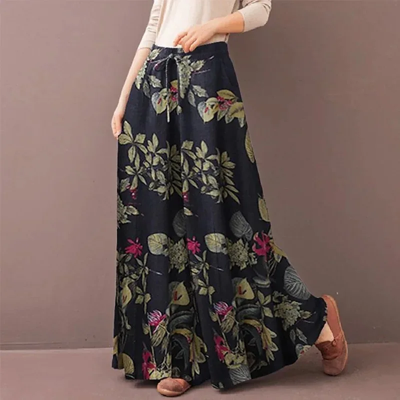 Boho Floral Wide Leg Pants Wom - огляд і ціна Palazzo Pant Wide
