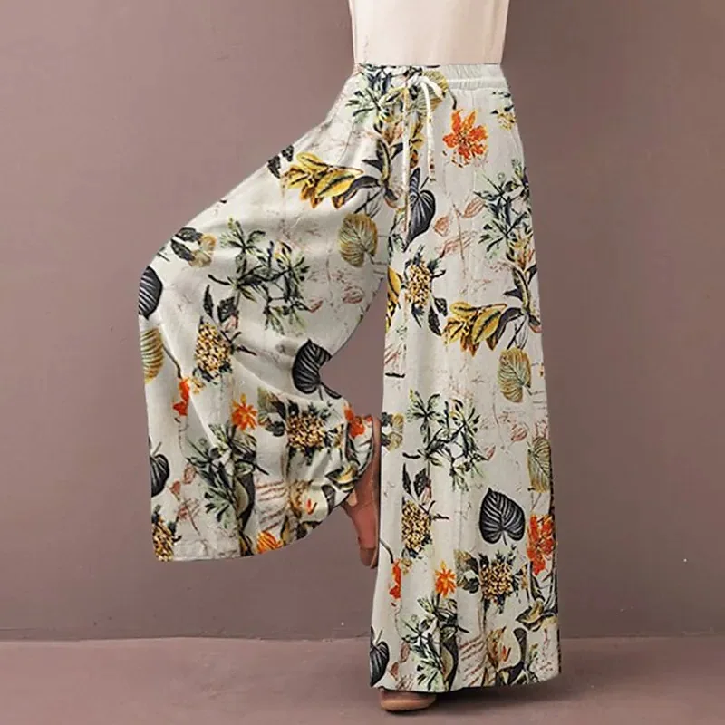 Boho Floral Wide Leg Pants Wom - огляд і ціна Palazzo Pant Wide