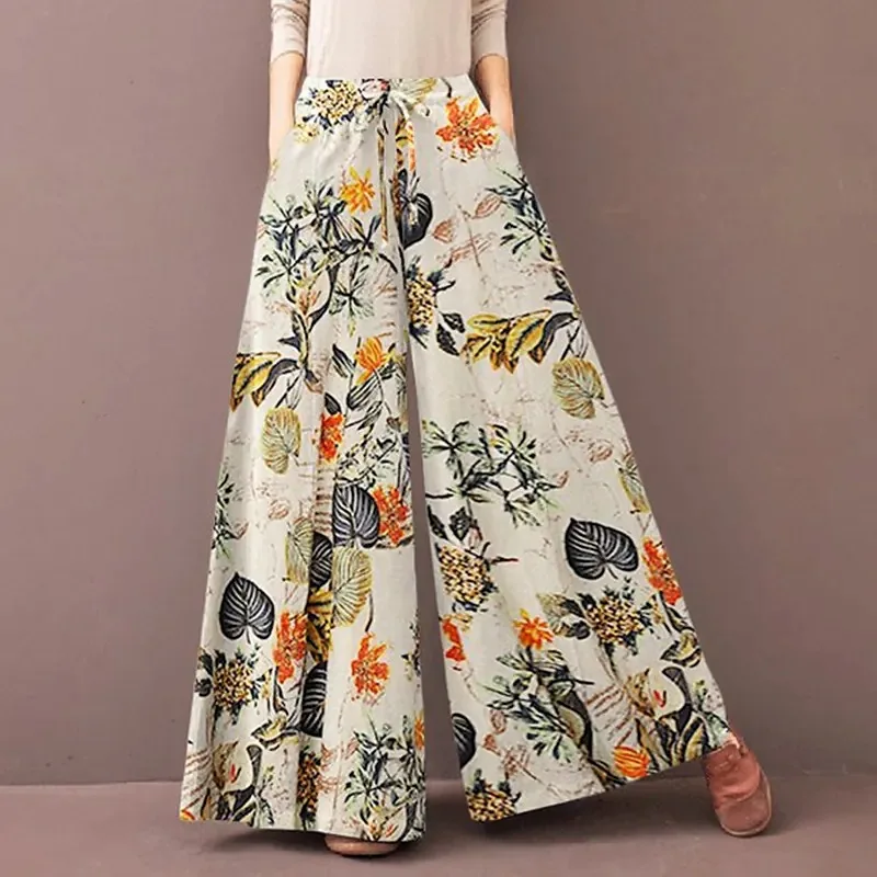 Boho Floral Wide Leg Pants Wom - огляд і ціна Palazzo Pant Wide