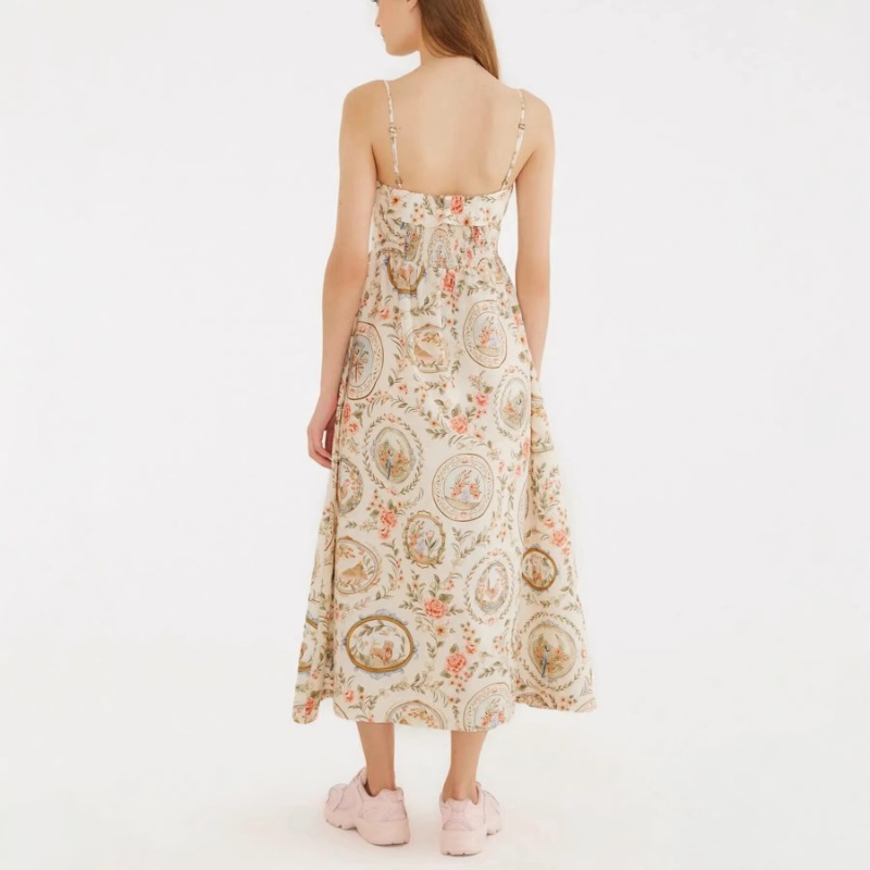 Women's Vintage Floral Print S - огляд і ціна Sundress Midi Floral