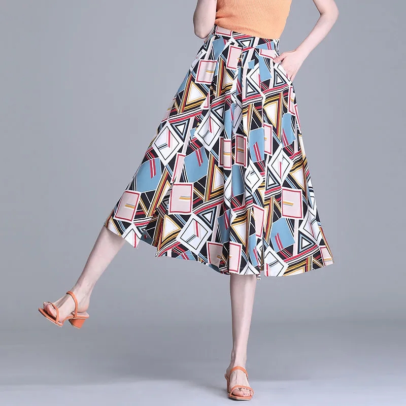 Summer New Thin Print Pants Lo - огляд і ціна Palazzo Pant Wide