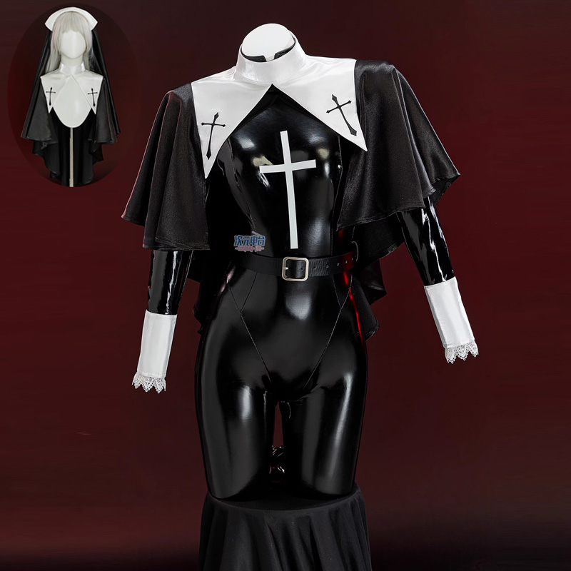 Nun Cosplay Costume Women Sexy - огляд і ціна Romper Playsuit Women