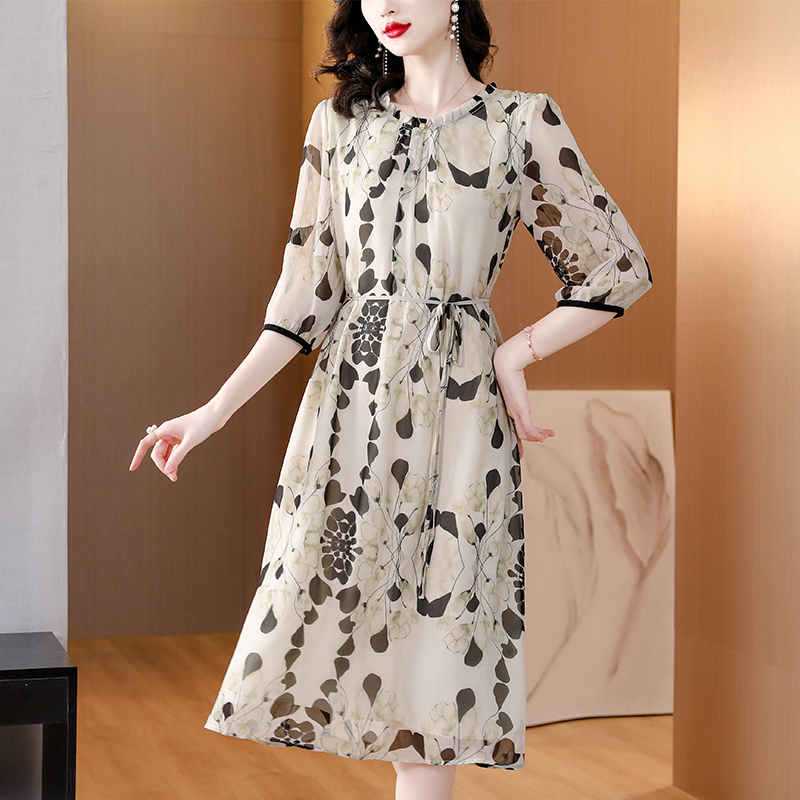 Summer Floral White Silk Beach - огляд і ціна Sundress Midi Floral