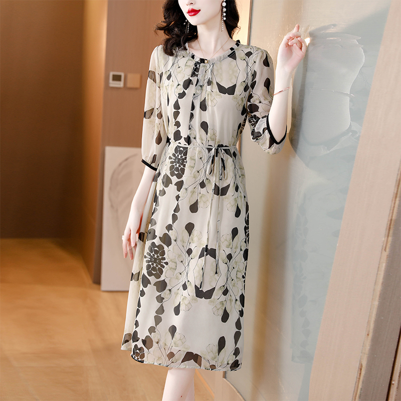 Summer Floral White Silk Beach - огляд і ціна Sundress Midi Floral