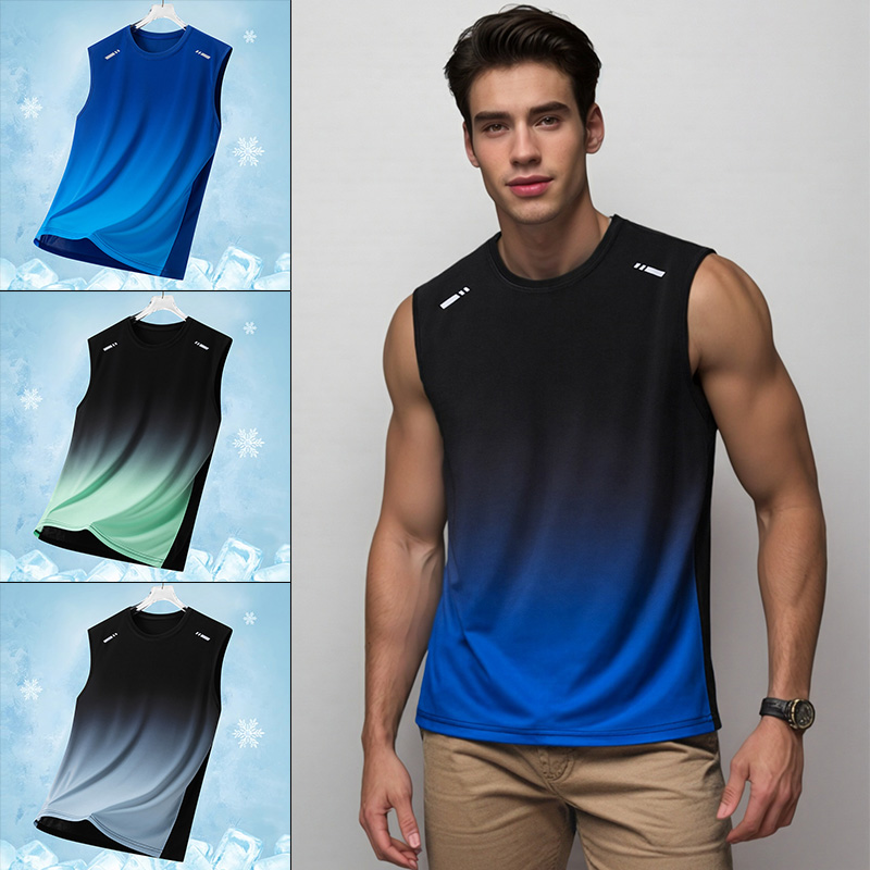 Men Gradient Sports Vest Light - огляд і ціна Summer Clothing For Teens
