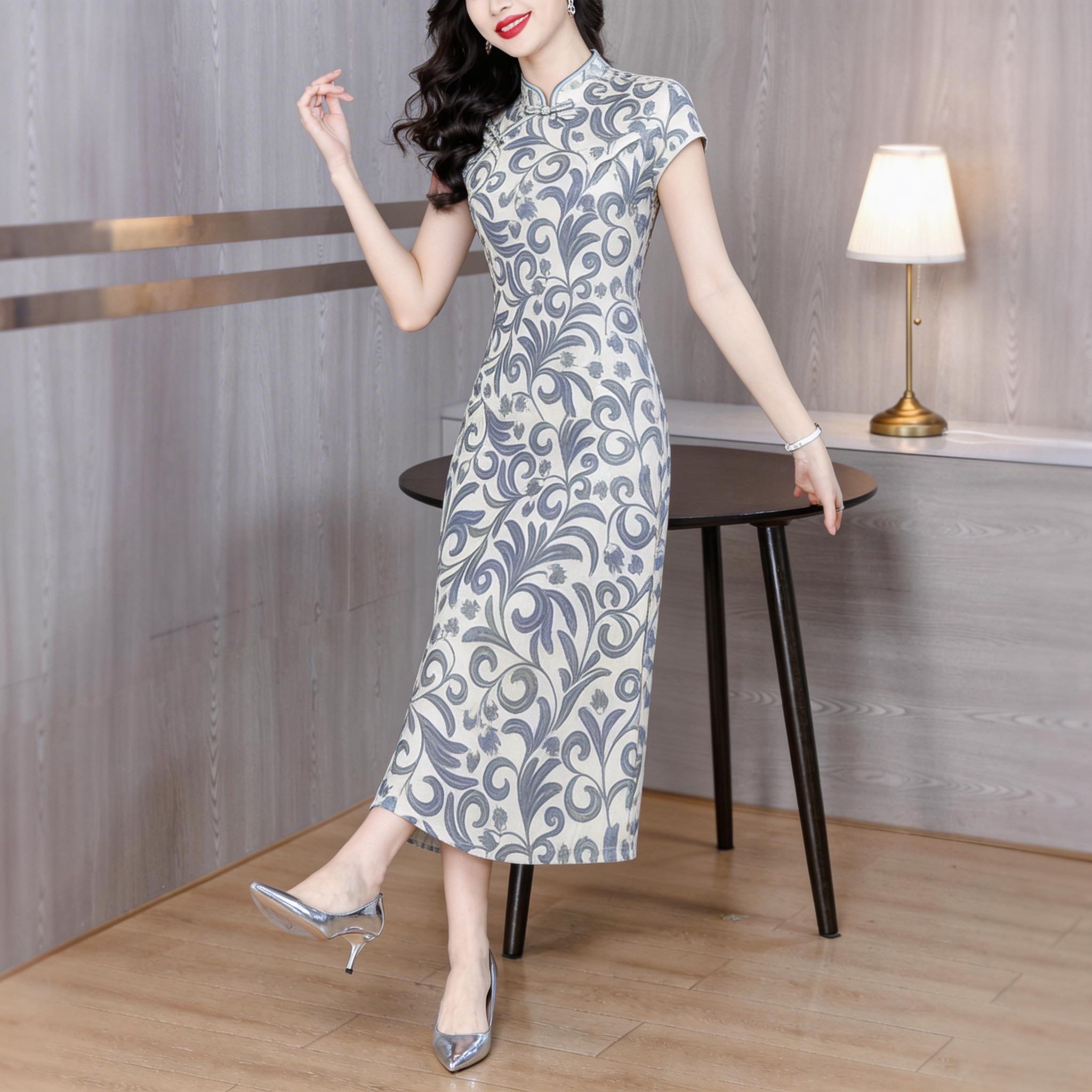 2026 Chinese Style Floral Ice  - огляд і ціна Sundress Midi Floral