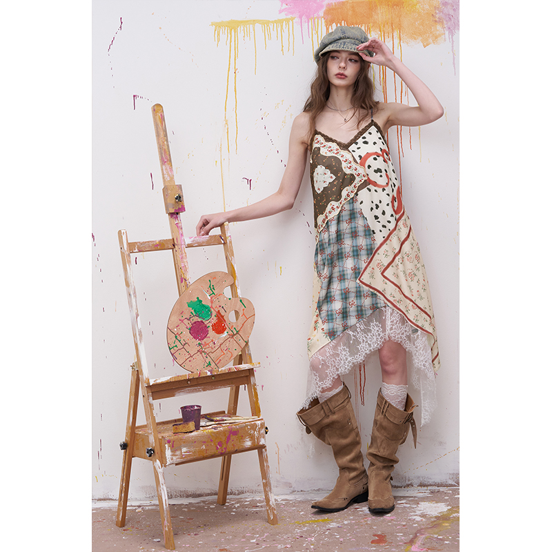 ELFSACK Floral Print Patchwork - огляд і ціна Sundress Midi Floral
