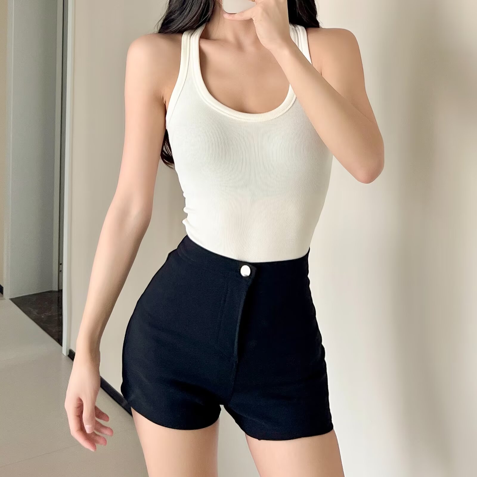 4 Color Summer U Collar Rib Sl - огляд і ціна Romper Playsuit Women
