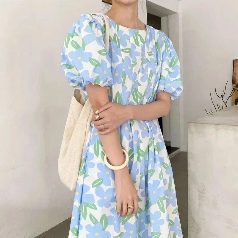Summer Round Collar High Waist - огляд і ціна Sundress Midi Floral