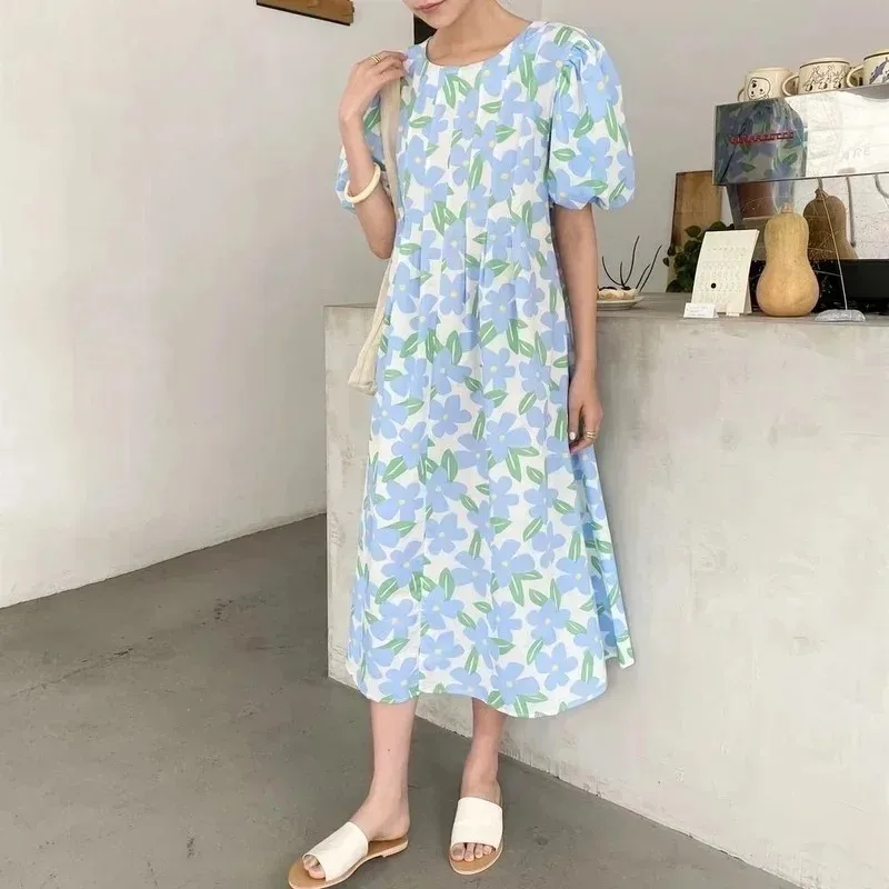 Summer Round Collar High Waist - огляд і ціна Sundress Midi Floral