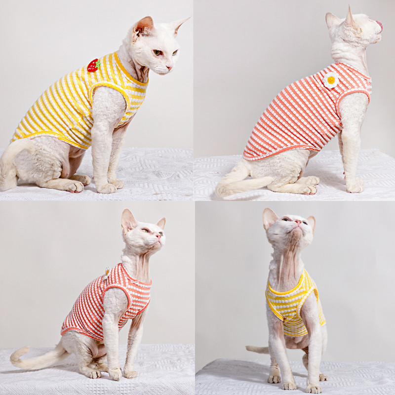 Summer T-Shirt for Sphynx Cat  - огляд і ціна Soft Summer Yellow Clothing