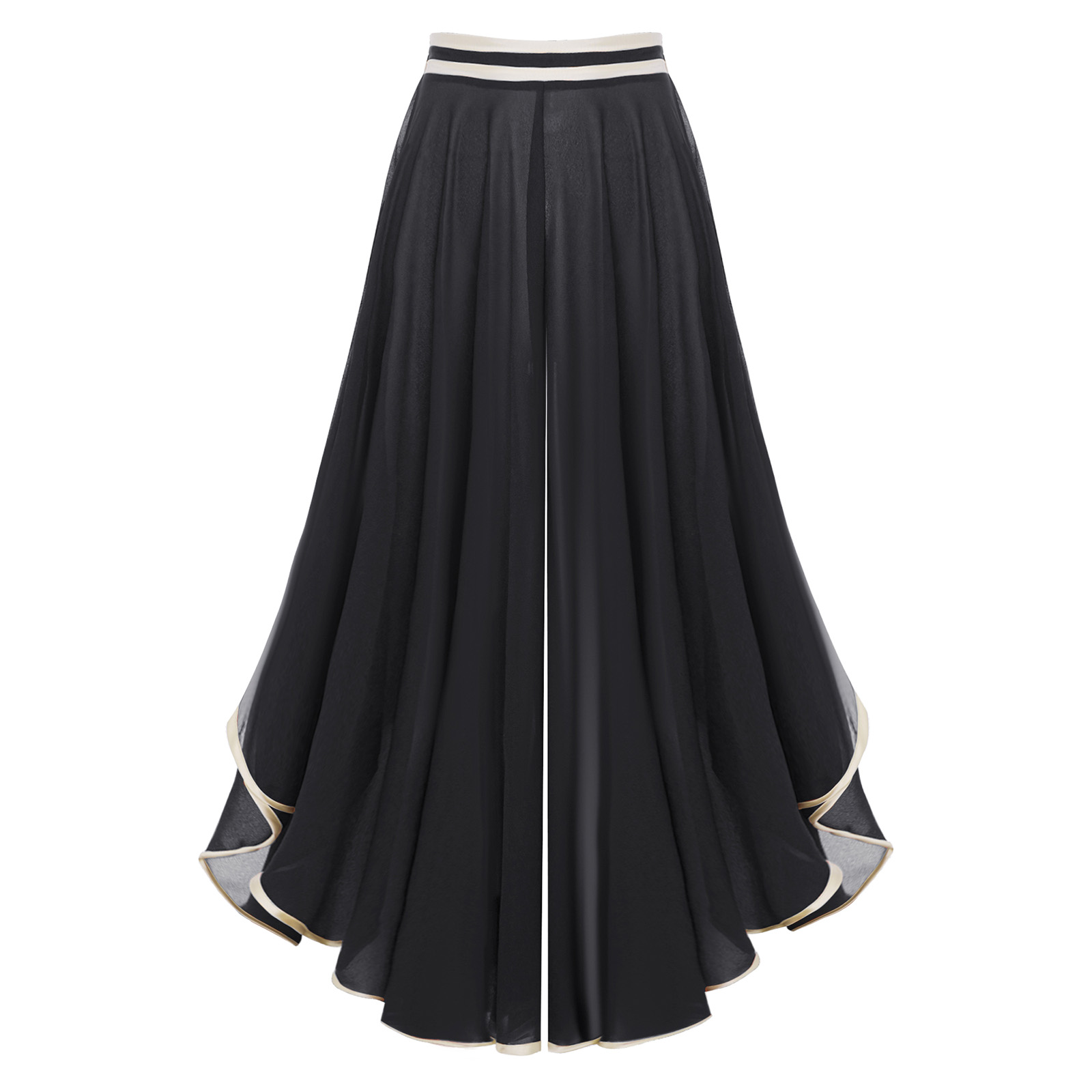 Women Flowy Chiffon Lyrical Da - огляд і ціна Palazzo Pant Wide