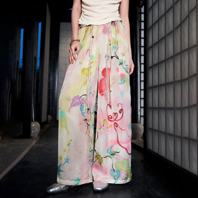 ELFSACK Watercolor Floral Prin - огляд і ціна Palazzo Pant Wide