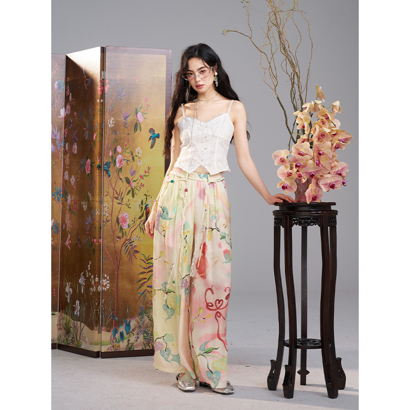ELFSACK Watercolor Floral Prin - огляд і ціна Palazzo Pant Wide