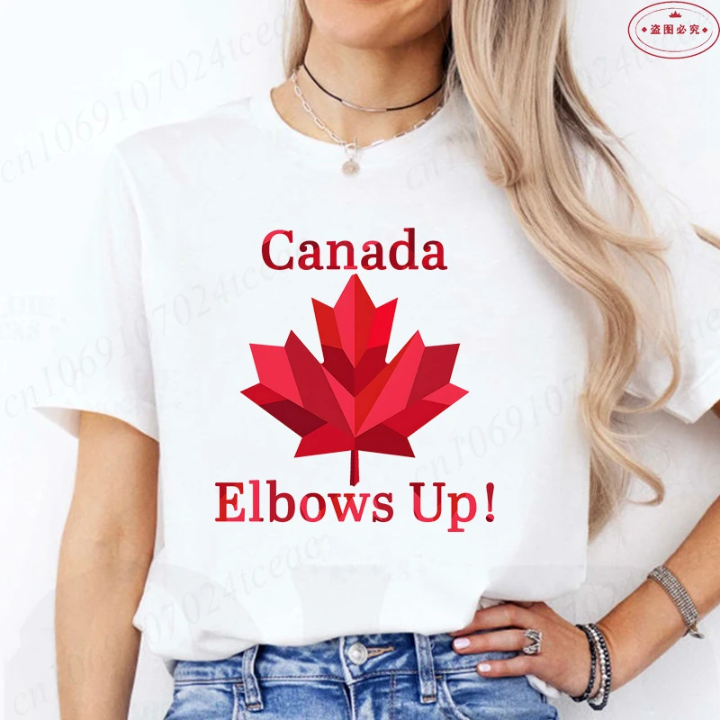Elbows Up Canada Women T-shirt - огляд і ціна Summer Clothing Women Canada