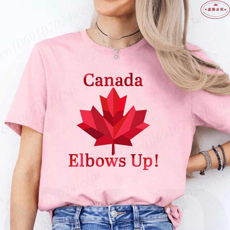 Elbows Up Canada Women T-shirt - огляд і ціна Summer Clothing Women Canada