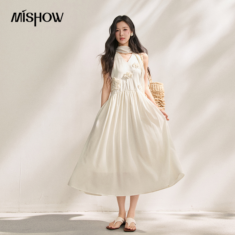 MISHOW Women's Lyocell 3D Flow - огляд і ціна Sundress Midi Floral