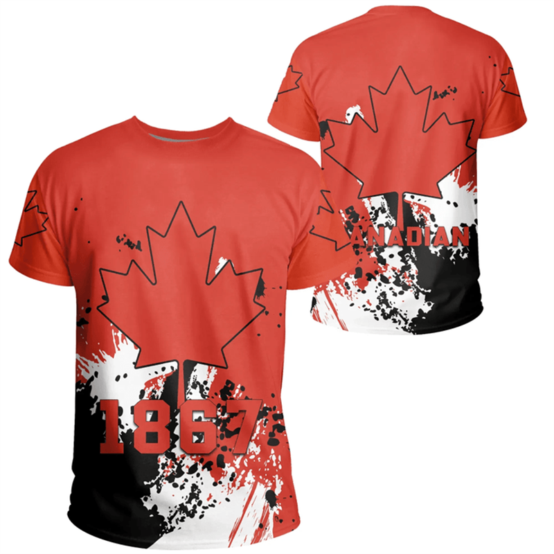 Canada Day T-shirt Canadian Fl - огляд і ціна Summer Clothing Women Canada