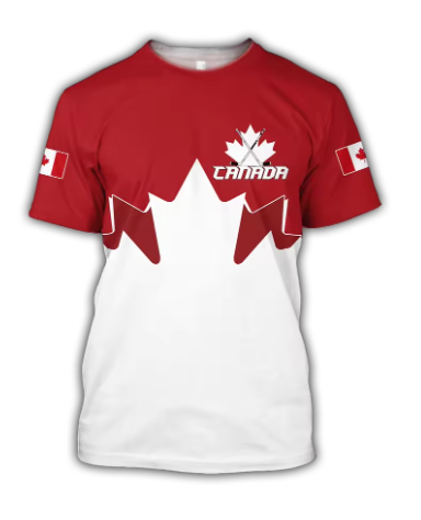 Canada T-Shirts Canadian Flag  - огляд і ціна Summer Clothing Women Canada