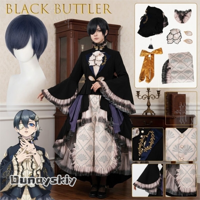 Oyster Ciel Cosplay Anime Blac - огляд і ціна Romper Playsuit Women