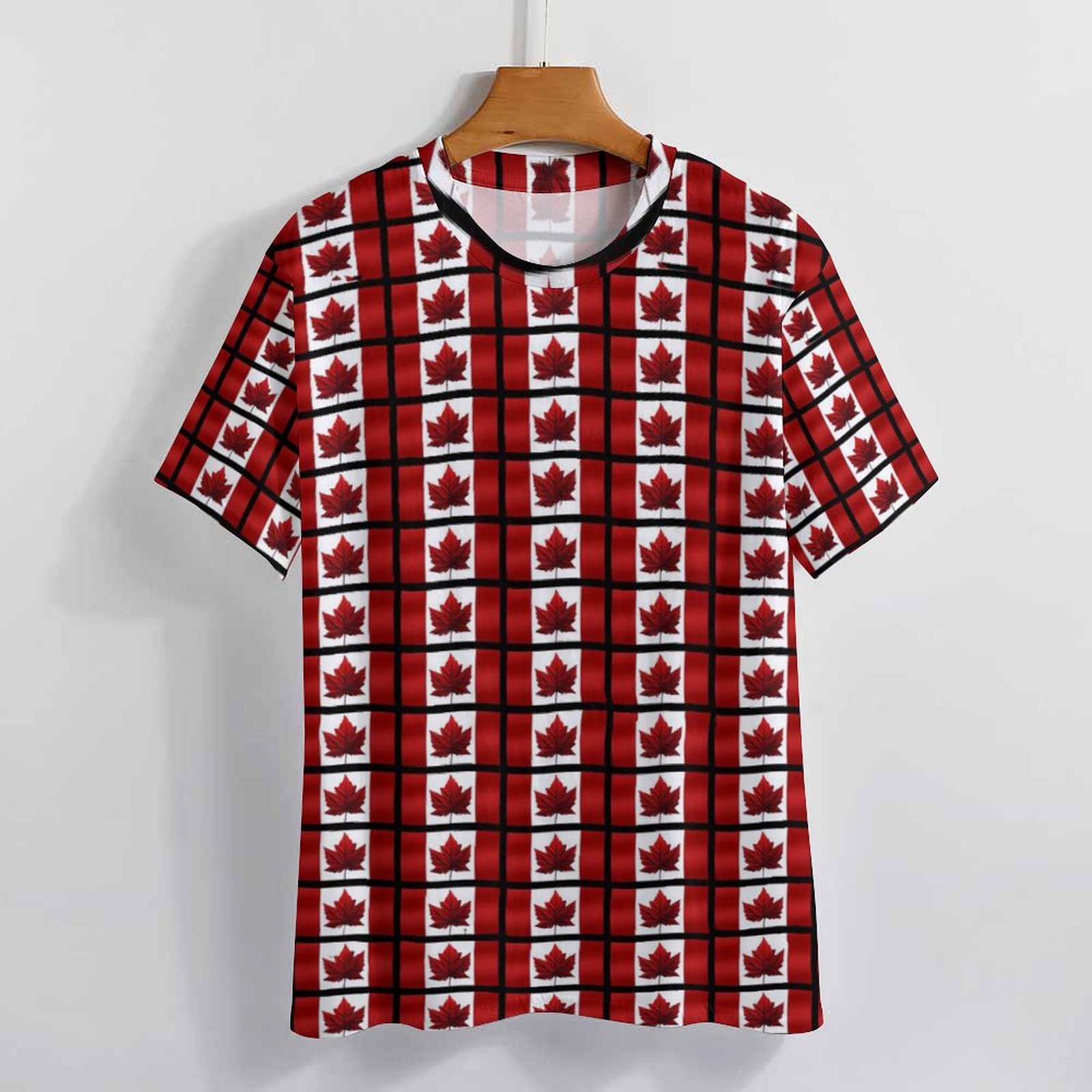 Big Size Flags Print T Shirts  - огляд і ціна Summer Clothing Women Canada