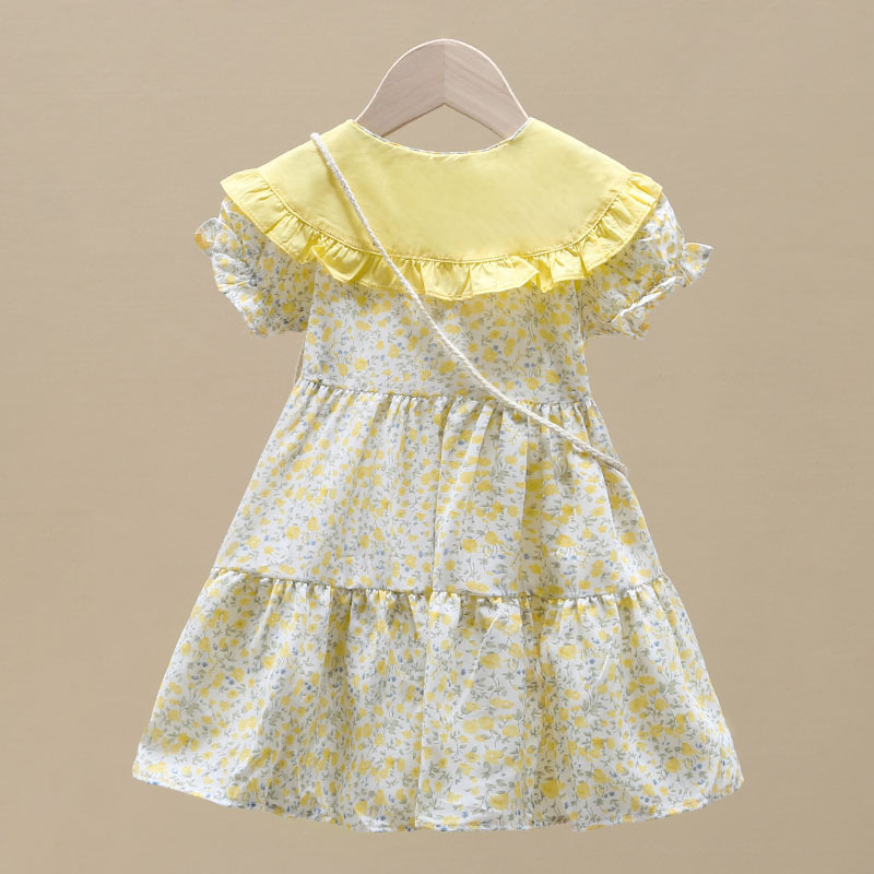 2PCS Summer Yellow Floral Chil - огляд і ціна Sundress Midi Floral